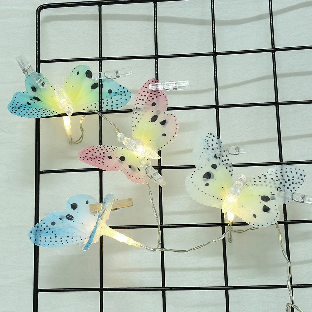 10 светодиодный Светодиодный светильник с бабочкой водонепроницаемая