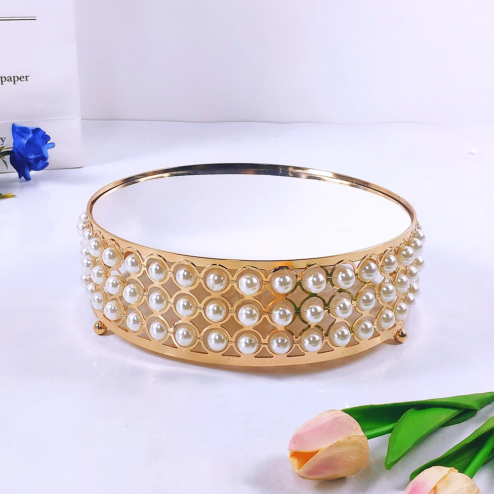 1 шт. золотистая зеркальная подставка для украшения дома | Дом и сад