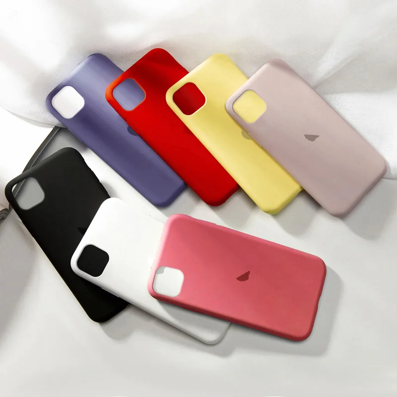 Официальный силиконовый чехол для Apple iphone X Xs max 7 8 6 S 6 S Plus X XR с логотипом чехол для iphone 11 Pro max чехол
