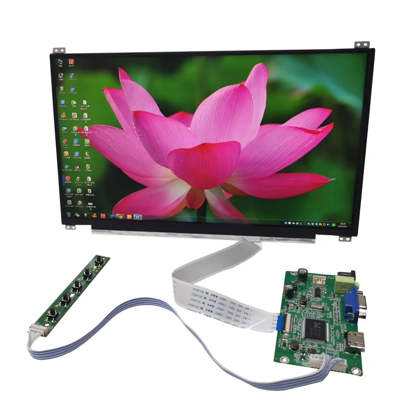 

Модуль HD VGA1920X1080IPS с 13,3 дюймовым дисплеем и полным углом обзора, USB5V DC12V2A, решение для источника питания