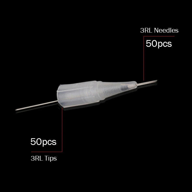3R needles and tips 50 шт. микроблейдинг иглы для электрической бровей татуировки ручка Перманентный макияж аксессуары глаз Красота татуировки - Цвет: 3R needles and tips