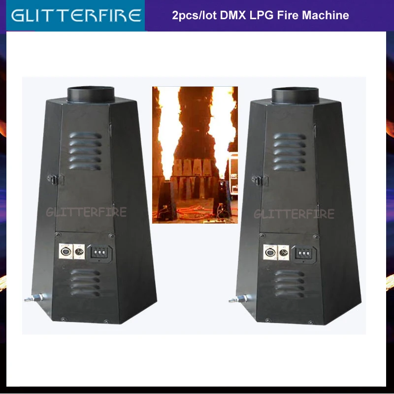 2 шт./лот DMX проектор пламени сжиженного нефтяного газа СО спецэффектом