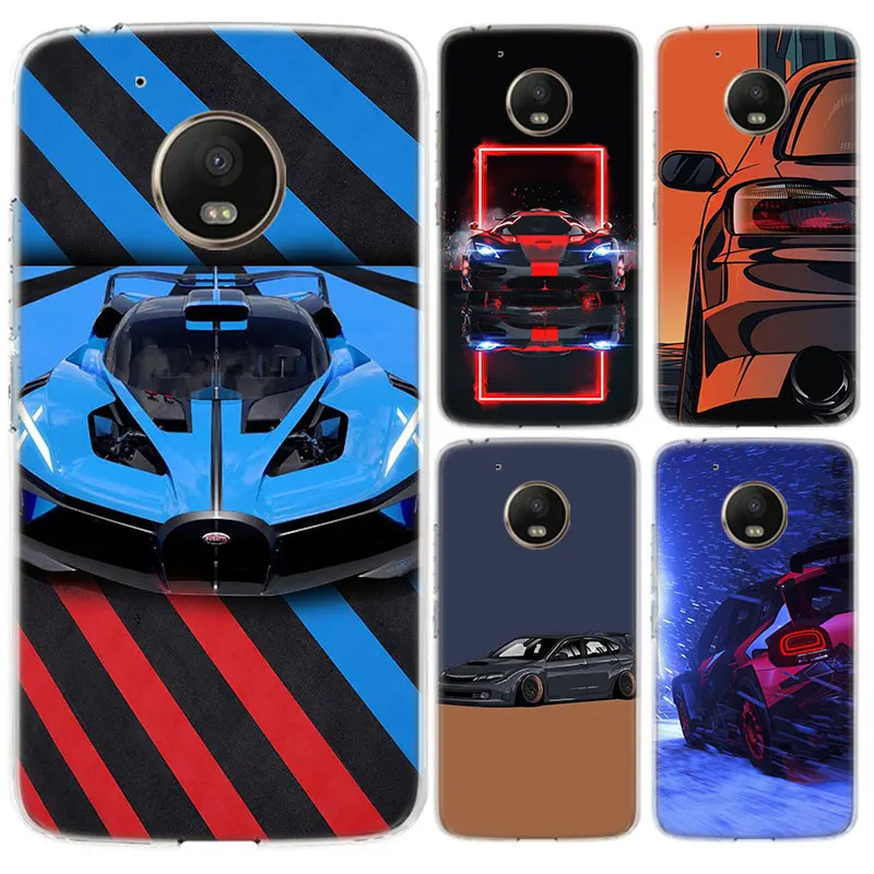 

Sports car jdm drift Case For Motorola Moto G9 G8 G7 + Power G6 G5S Plus E5 G6 Play Transparent Silicone Cover Coque