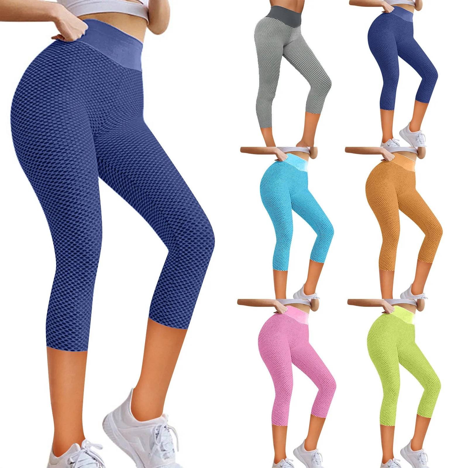 

Эластичные Леггинсы для йоги, женские леггинсы для фитнеса, бега, спортзала, спортивные штаны для женщин, бесшовные леггинсы для фитнеса и т...