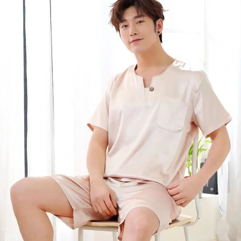 

Женская летняя одежда для сна с коротким рукавом и шортами