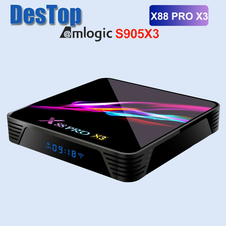 ТВ-приставка Android 9 0 1 шт. 4 Гб ОЗУ 128 ПЗУ 64 S905X3 ядра 5G двойная Wi-Fi медиаплеер для YouTube