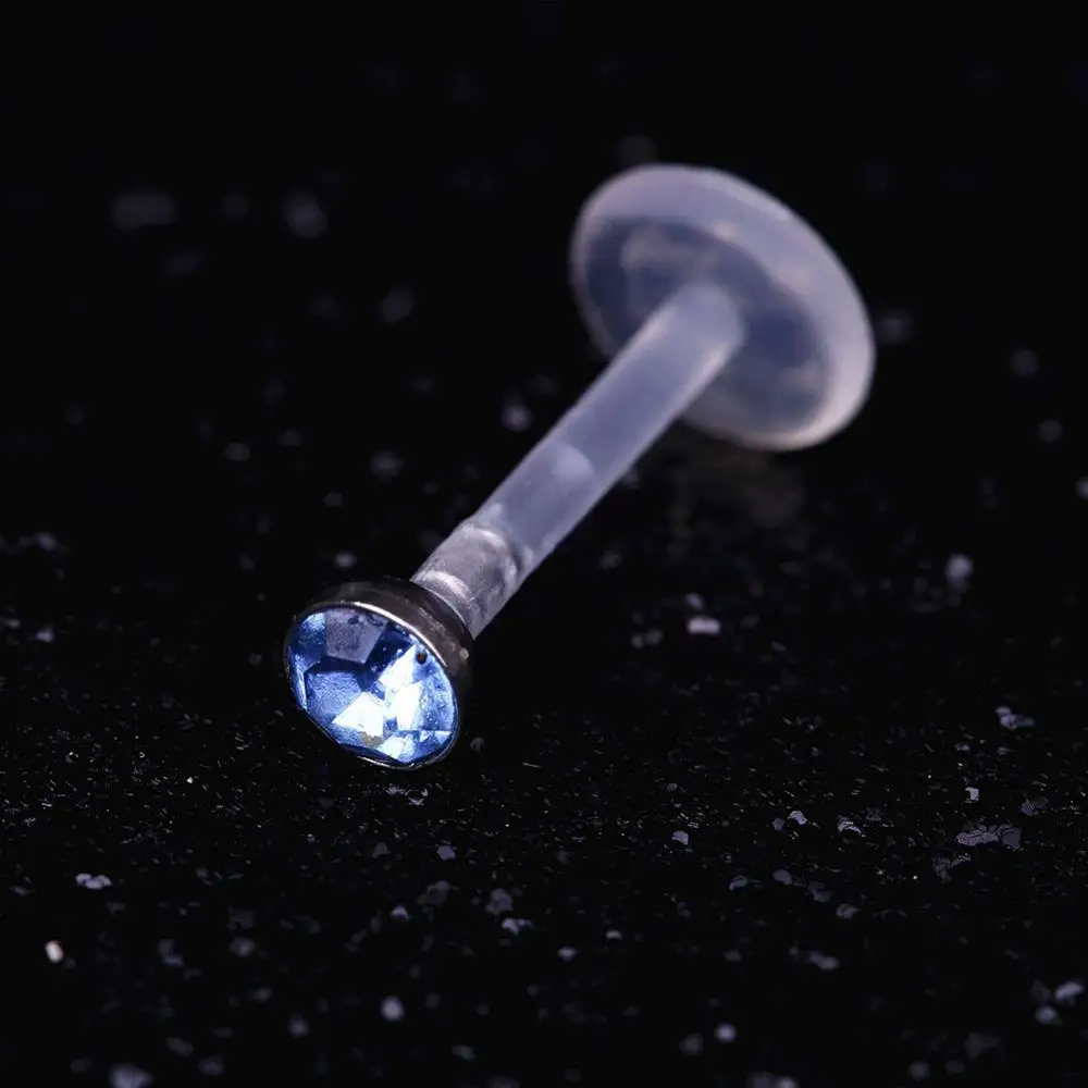 Набор акриловых шпильки для губ блестящие пуш-ап-Хрящевые изделия пирсинга тела