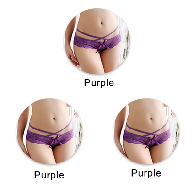 purplepurplepurple UG, сексуальные женские трусики, кружевные, низкая посадка, одноцветные, сексуальные трусы, женское нижнее белье, штаны, Дамское кружевное белье, женские стринги - Цвет: purplepurplepurple