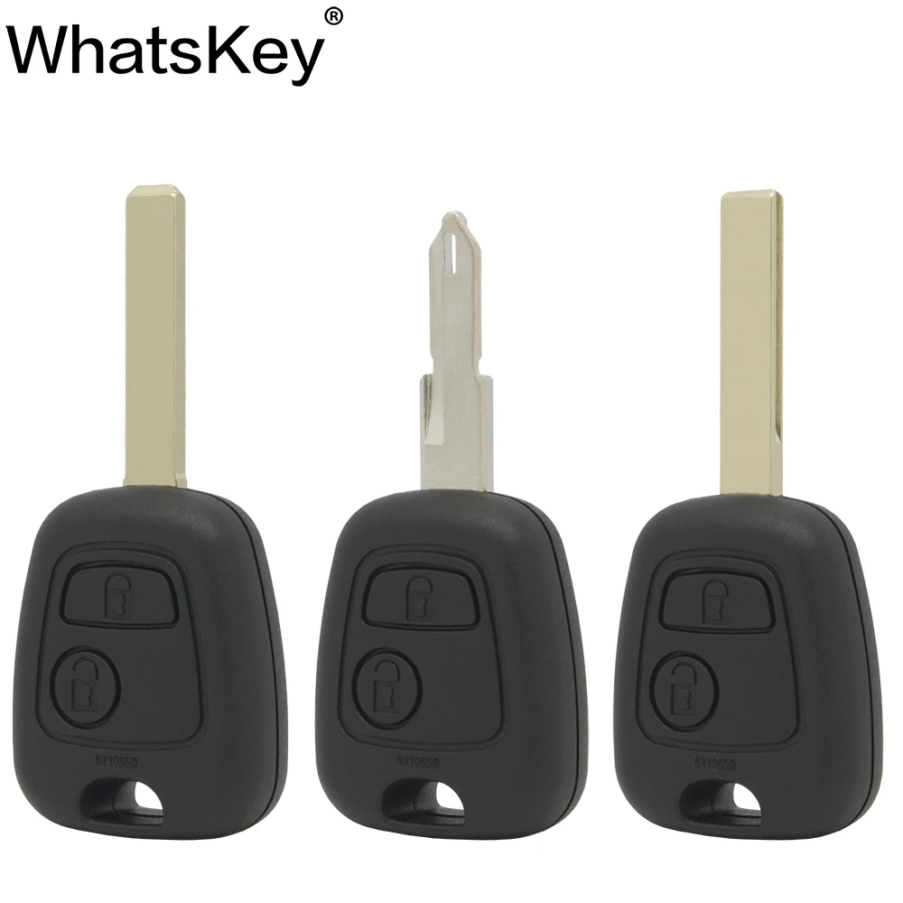 Чехол для автомобильного ключа WhatsKey Uncut VA2/NE73 Сменный Peugeot 106 107 206 207 306 307 Citroen C1