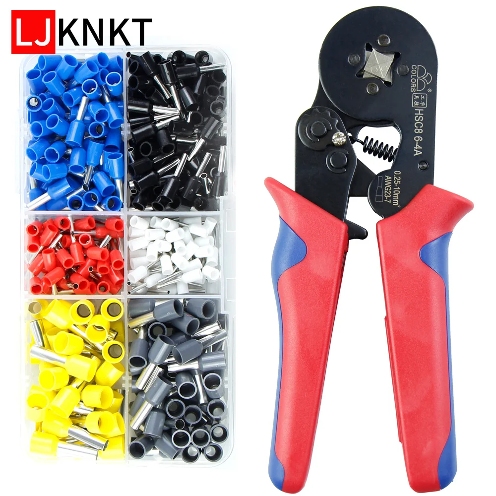 

Terminal Connector Ferrules HSC8 6-4 crimping pliers type needle adjusting Tubular tool electrical pliers self adjusting Tubular