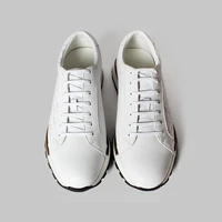 Vikeduo 2020 Summer New Engraved Handmade Mens Designer Shoes Fashion People Genuine Leather White Sneakers