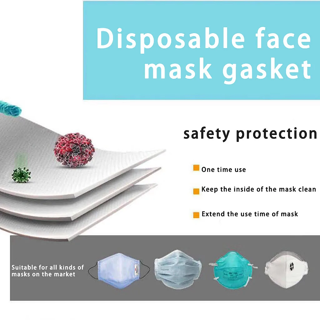 50PCS/Pack Anti-dust Windproof Mask Disposable Mouth Nose Face Care Masks skin-friendly mask gasket isolation filter pad | Аксессуары