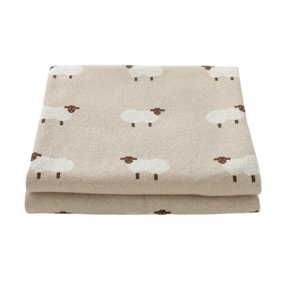 Детское одеяло 100% * 80 см Хлопковое трикотажное белье для коляски|Одеяла и пеленки|