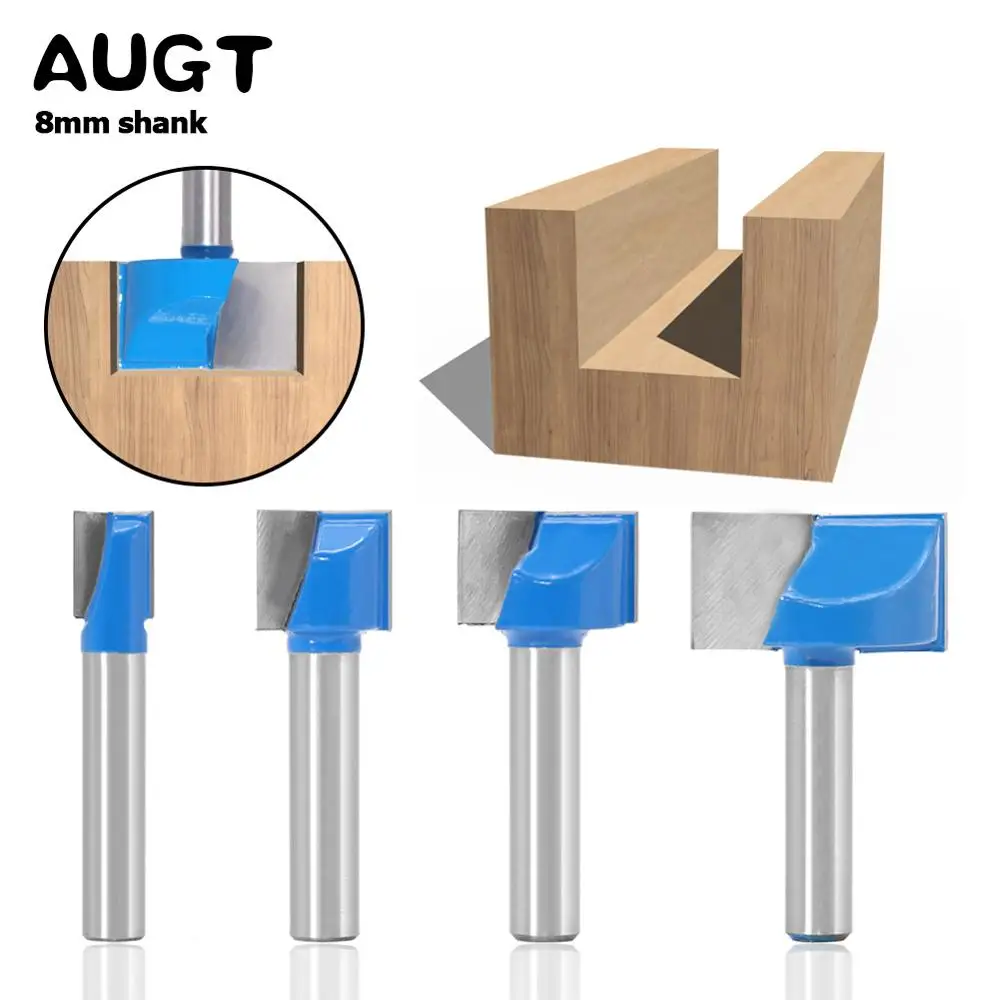 Фрезы для гравировки AUGT твердосплавные фрезы 8 мм с чистящим пазом