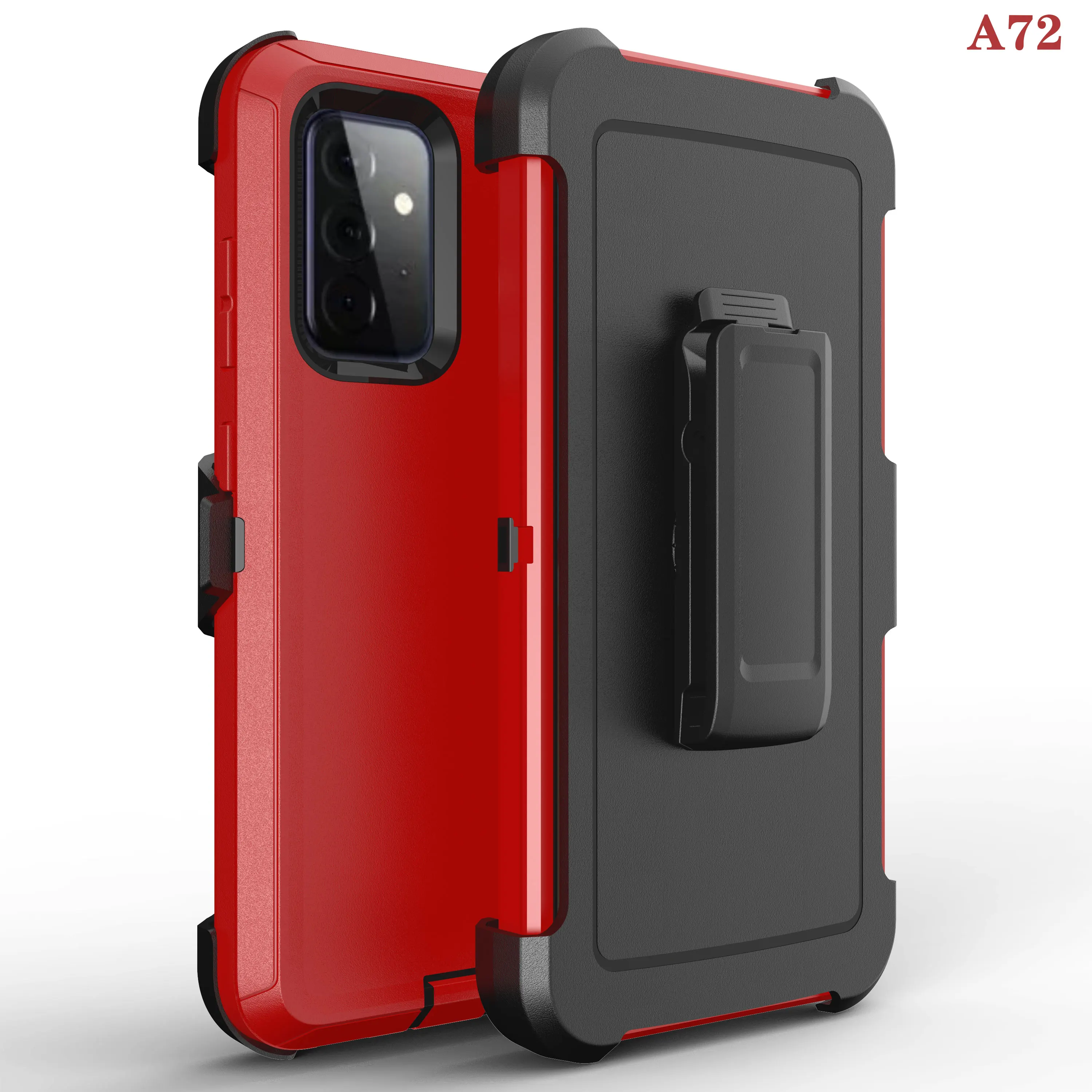 360 Full Armor Case For Samsung Galaxy A72 A52 5G A12 A53 A33 S23 Note 20 Ultra S20 S21 Plus S22 Pack Belt Clip Silicone Cover