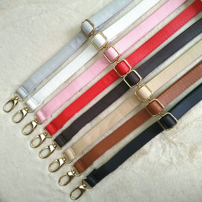 

Hot Women Solid Color Bag Strap Replacement Belt PU Durable Shoulder Strap Adjustable Bag Handle Fashion Casual Bag Belt