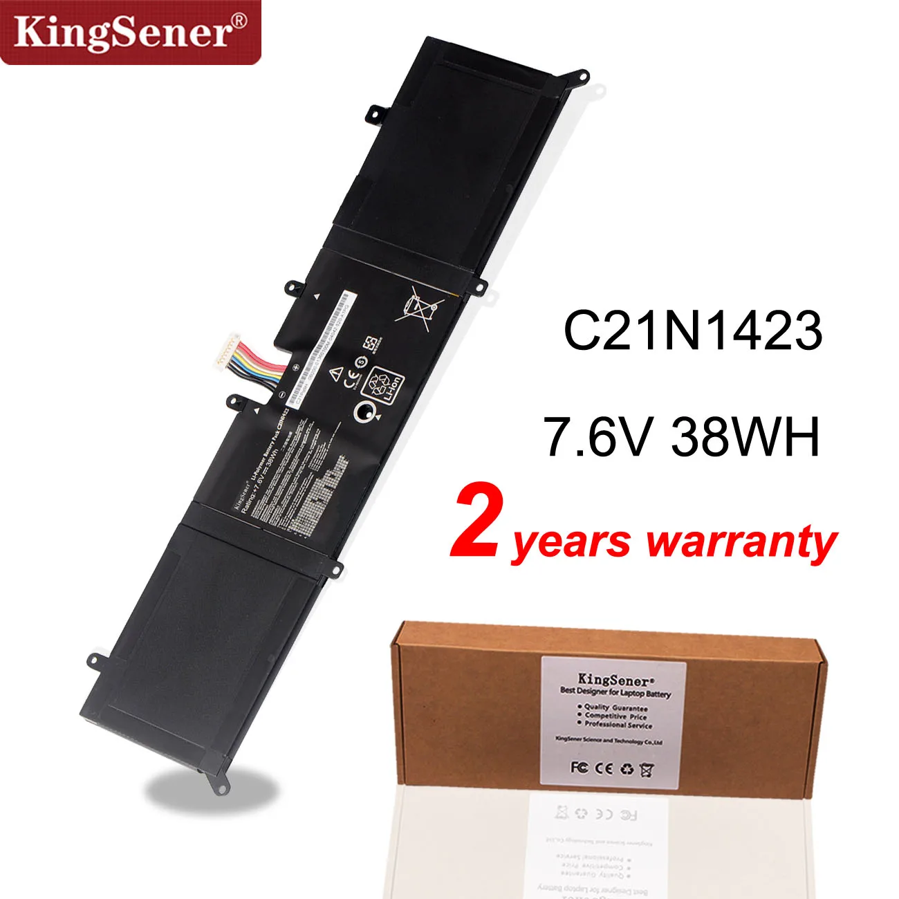 

KingSener New C21N1423 Laptop battery for ASUS X302L X302LJ X302LA R301LA F302LJ F302U X302LJ-R4073/R4036H 7.6V 38WH