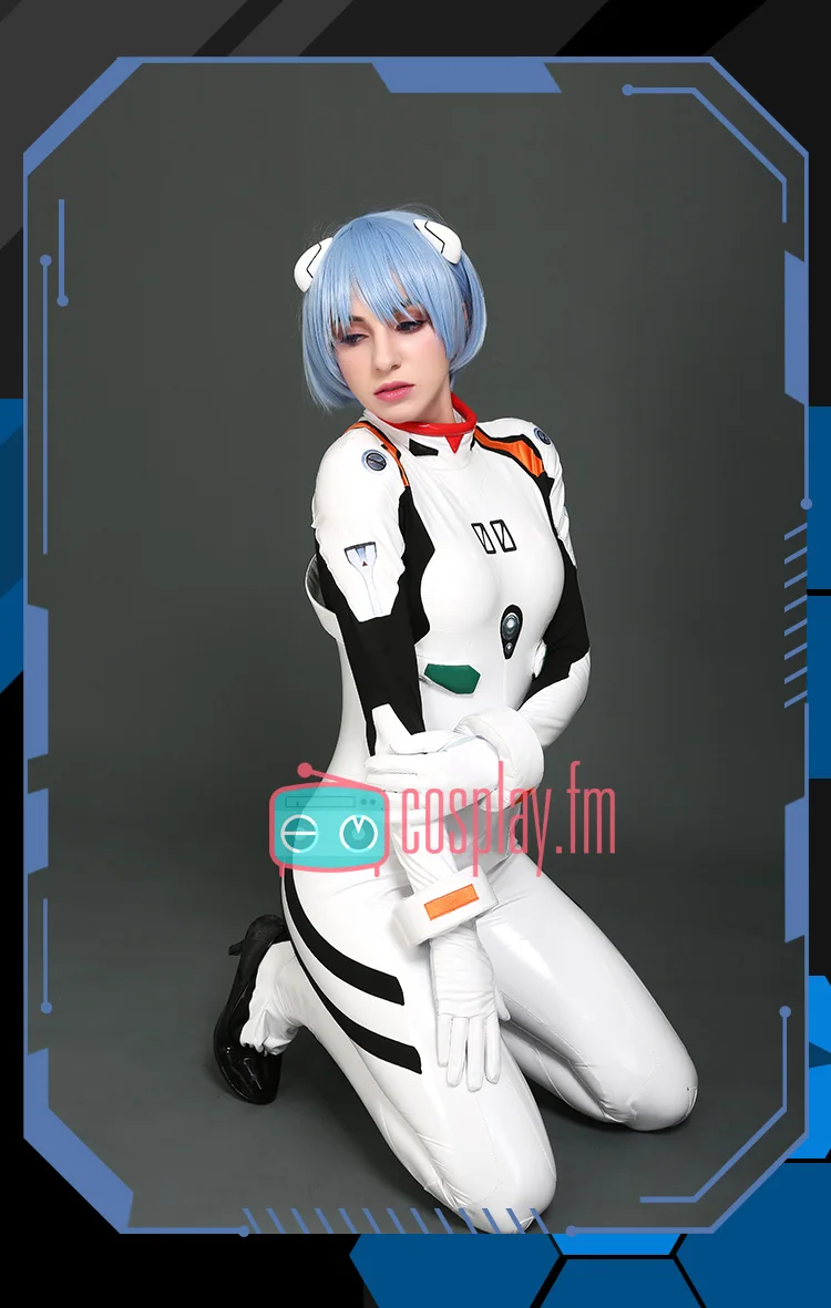 Аниме EVA Ayanami Rei Косплей Костюм битва Боди белый костюм униформа ПУ спандекс Новинка
