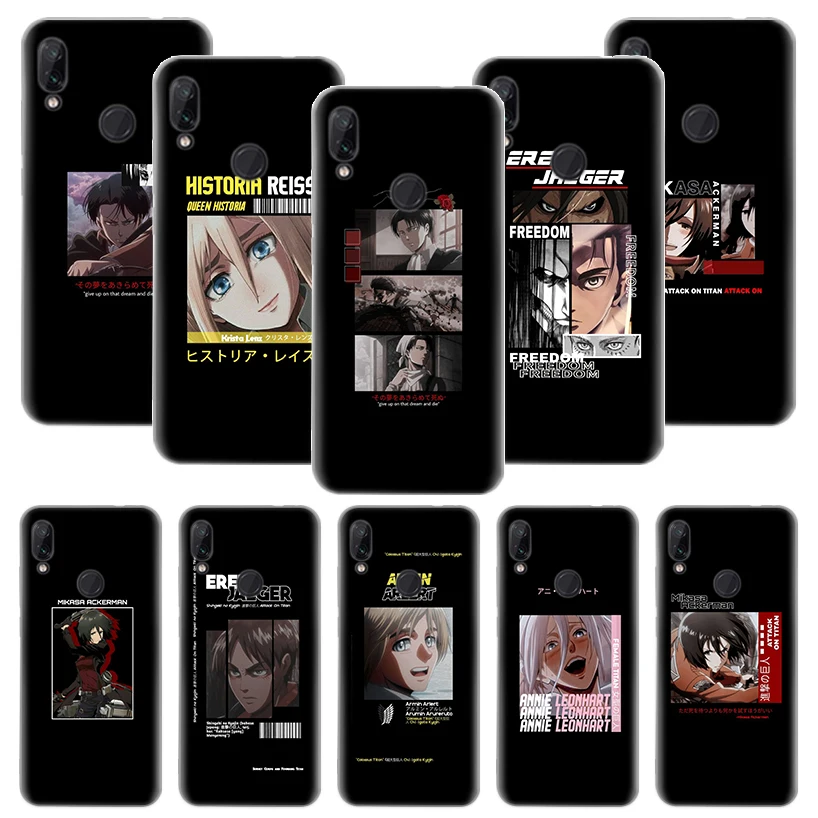 

Cartoon Attack On Titan Case Funda For Xiaomi Mi Note 10 Pro 10T 9T 11 Ultra 11 Lite Poco X3 NFC F2 F3 M2 A3 Cover Coque