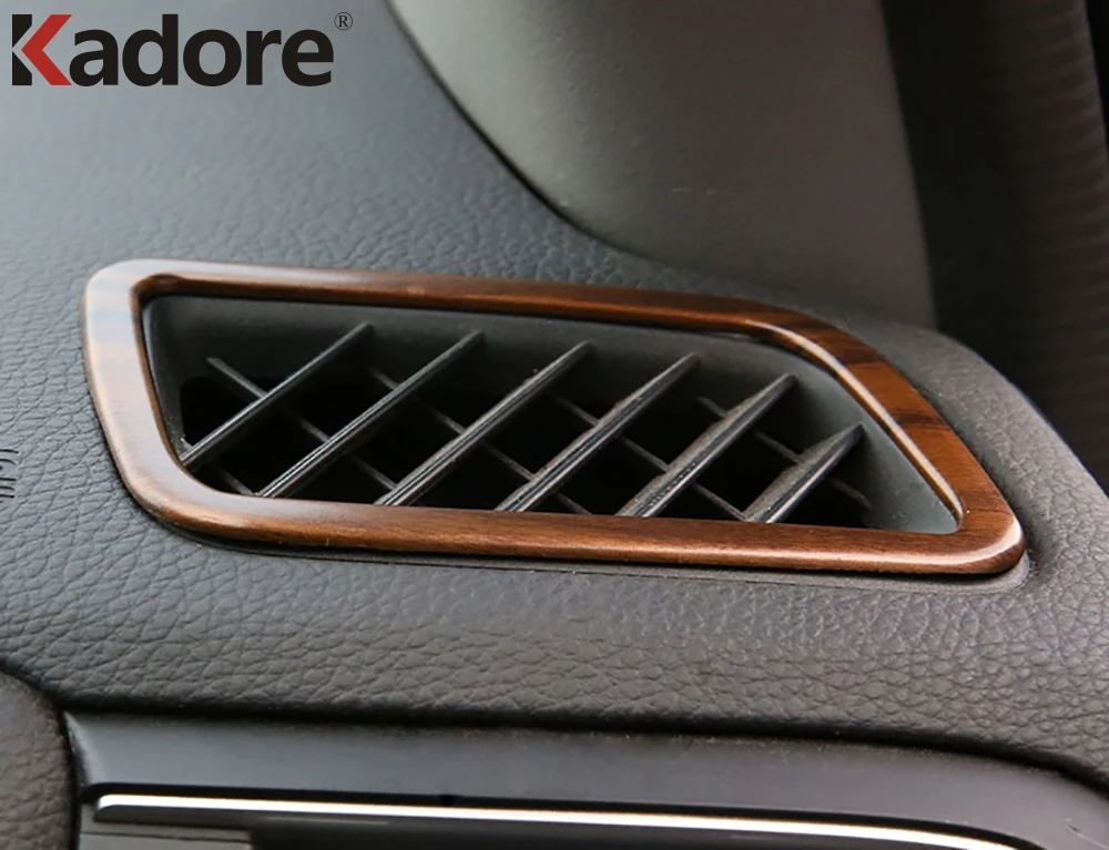 Для Honda CRV CR V 2017 2018 2019 ABS Carbon Fiber Air Conditonnal Vent Cover Trim AC Выходная Панель рамка