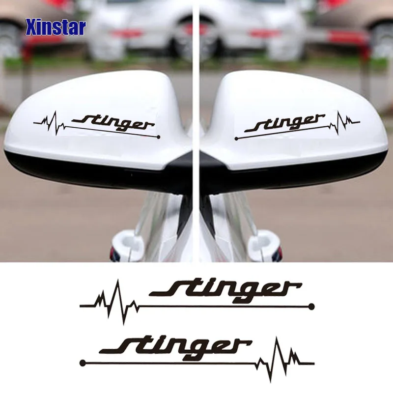 Наклейка на зеркало заднего вида 2 шт. наклейка кузов автомобиля для kia stinger |