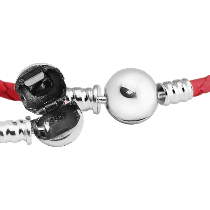 Женские браслеты из серебра 100% пробы с застежкой-шариком