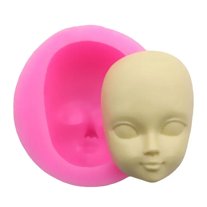 Пищевая силиконовая 3D форма головы для девочки DIY Форма шоколадного фондана