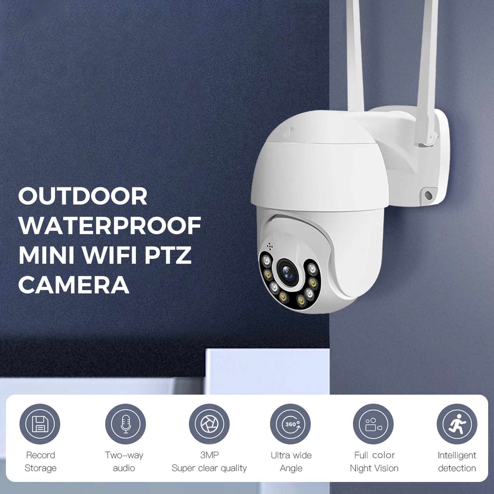 камера видеонаблюдения видеонаблюдение Hiseeu 3 Мп Wi-Fi угол наклона 360 ° поддержка