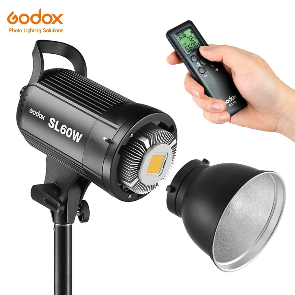 Godox светодиодный видео светильник SL-60W SL60W 5600K белая версия видео светильник непрерывный светильник Bowens крепление для студийной видеозаписи - Цвет: SL60W Only