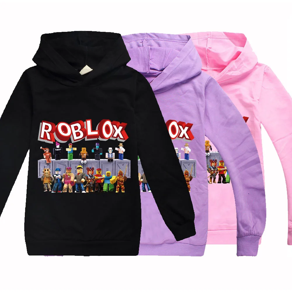 

Модные детские толстовки для девочек на весну и осень, детские толстовки для мальчиков Robloxing, футболка с длинным рукавом, куртка, одежда для ...
