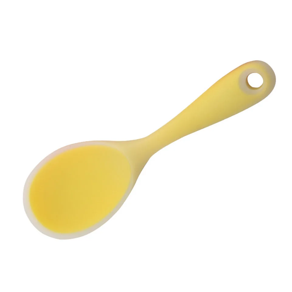 

Eco-friendly Silicone Rice Scoop Paddle Heat-resistant Works for Rice Mashed Potato or More Rice Potato Food Service Spoon