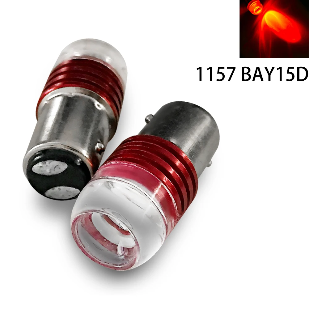 Светодиодный фонарь LS 10 шт. 1157 BAY15D красный стробоскоп 5630 3SMD супер яркие