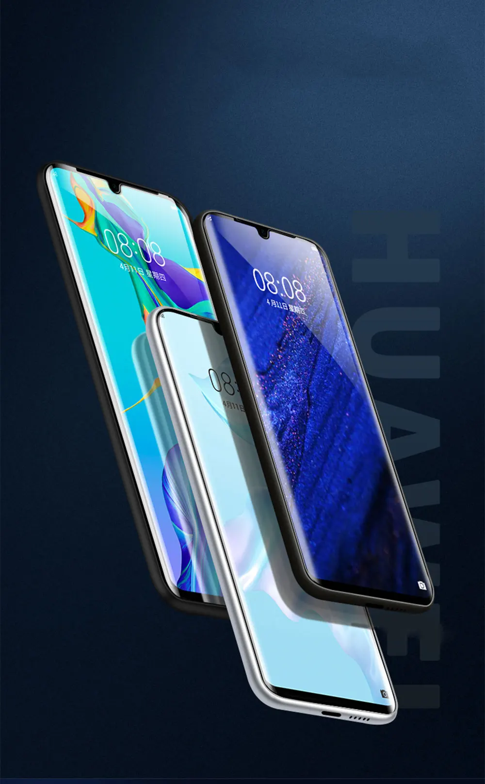Протектор экрана для huawei P30 Pro закаленное стекло 3D закругленные края полное покрытие протектор экрана для huawei P30 Pro стеклянная пленка