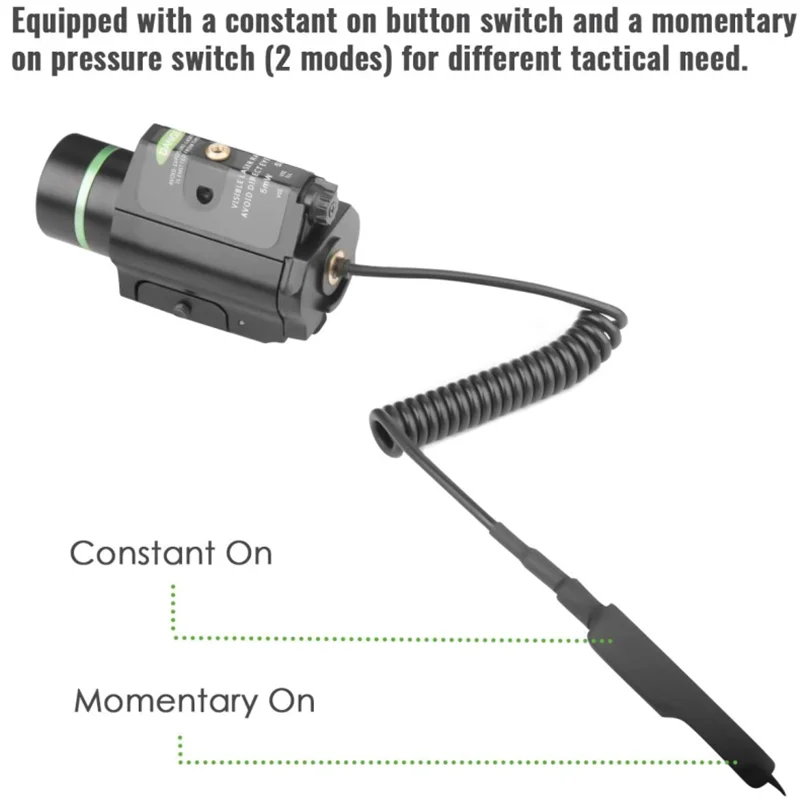 Зеленый лазерный фонарик два в одном комбинированный тактический компактный 200
