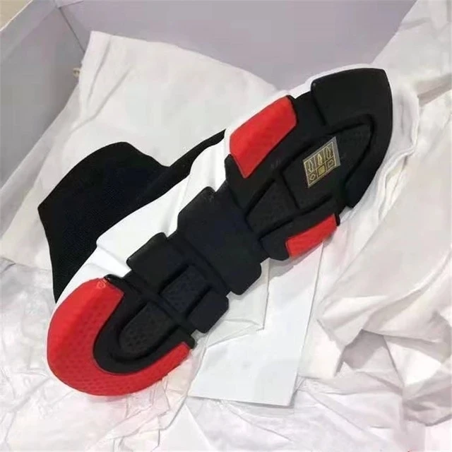 

2021 high-quality suede leather boots, comfortable and casual design socks, pure black simple stretch boots