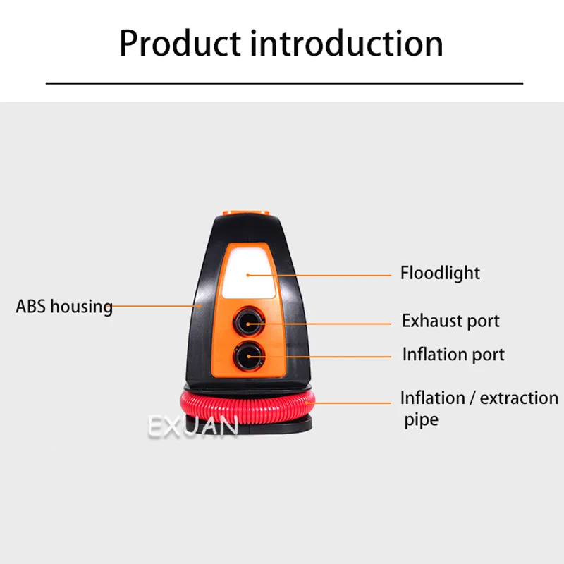 Car air pump double cylinder high pressure SUP paddle board car tire kayak electric inflatable bed swimming ring | Инструменты