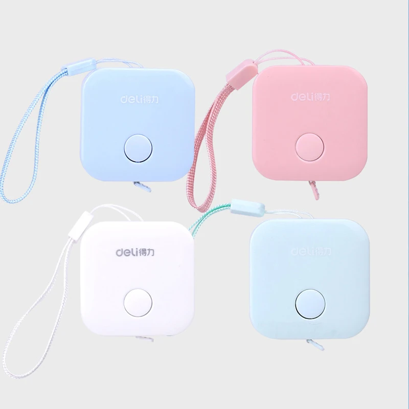 Lovely Candy Color Ruler Cute Macaron Tape Measure Box Portable Fashion Design School Office Rulers Stationery Supplies