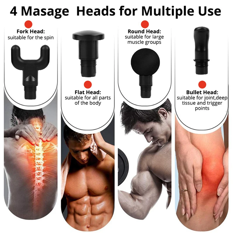 

Muscle Relaxation Fascia Massager Gun Relieves Muscle Lactic Acid Massagers Percussion Massage Fitness USB Magnetic Charging