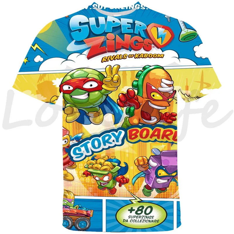 

Boys Summer Tshirts Super Zings Serie 4 T-Shirt Baby Boy Cotton Short Sleeves Toddler Kids Girls T Shirt Superzings Children Top