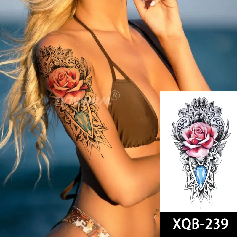 

Waterproof Temporary Tattoo Sticker Color Feather Wings Bird Flash Tattoos Unicorn Dream Catcher Body Art Arm Fake Sleeve Tatoo