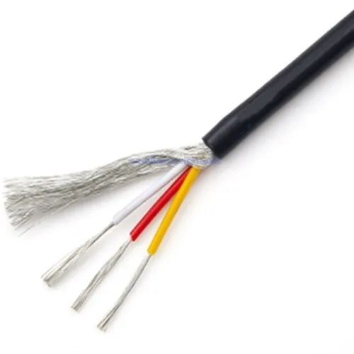 

Экранированный провод UL2547 28AWG 2-4 ядра 2.1 канала черный серый 5 м