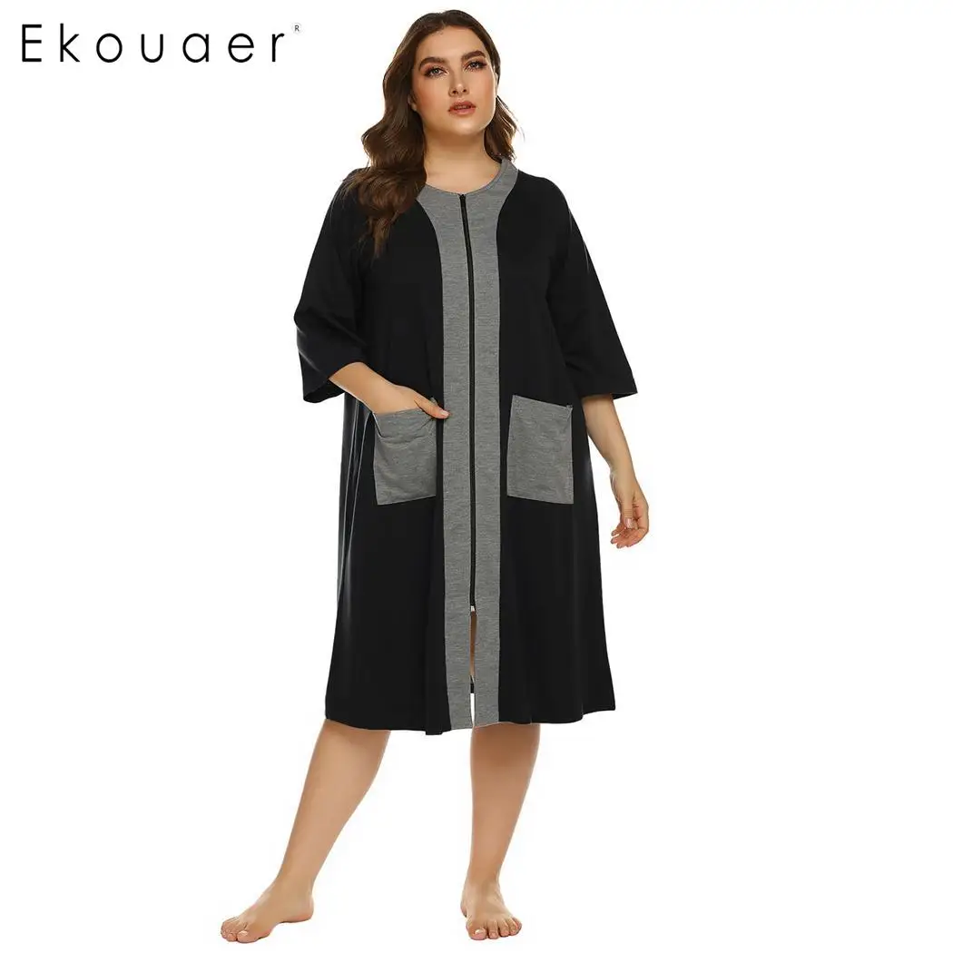 Ekouaer женская ночная рубашка комплект из двух предметов для сна кружевной Цветочный шелковый халат с коротким рукавом ночная рубашка без рукавов Ночная одежда костюмы