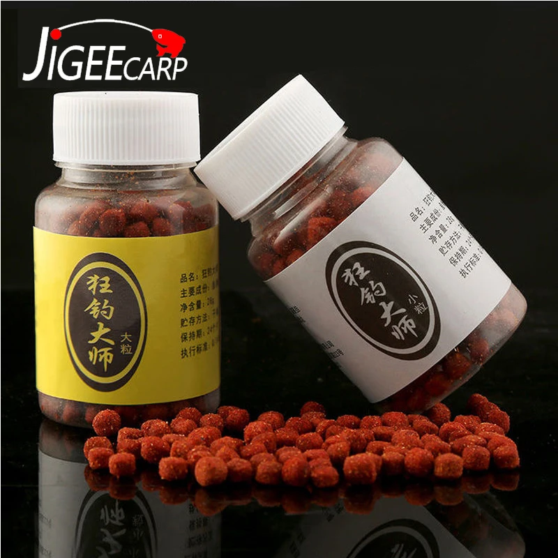 JIGEECARP 300pcs/100pcs Freshwater Carp Fishing Baits Grass Carp lure Fish Master Boillie Live Baits Ball Feeder Bait 6mm 9mm