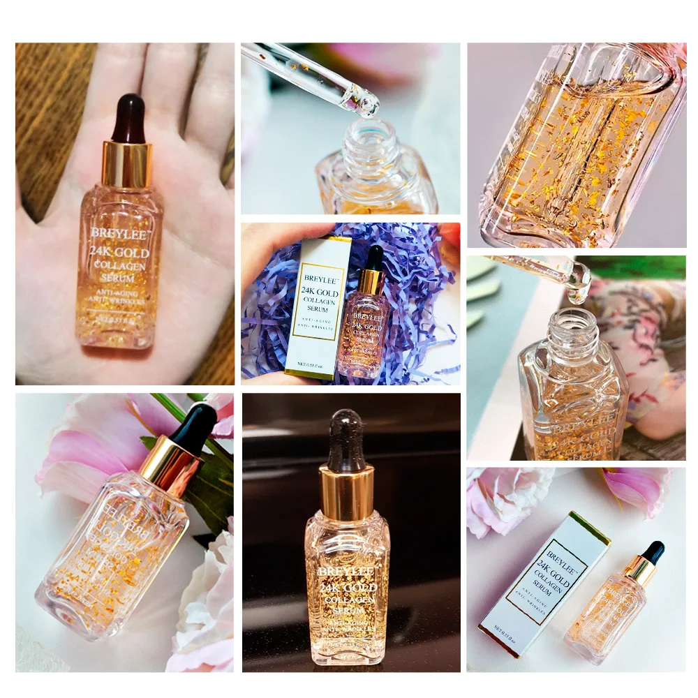 Коллагеновая эссенция Breylee 24k Gold антивозрастная Сыворотка для удаления морщин
