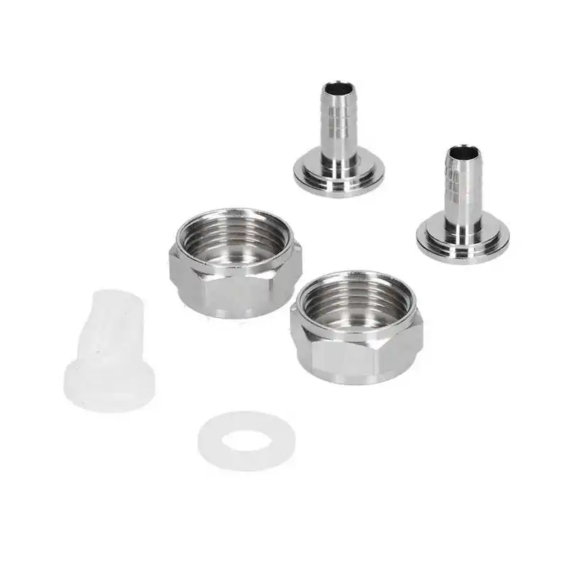 Stainless Steel Beer Keg Coupler Connector Fitting Line Kit Brewing Equipment | Дом и сад