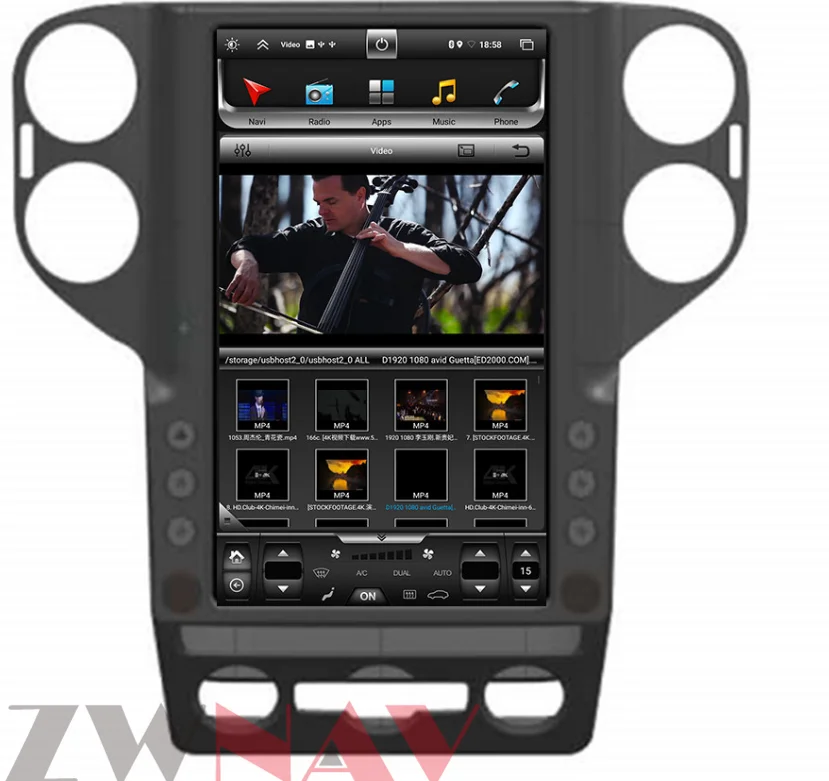 Tesla styel For Volkswagen Tiguan 2006-2019 Android 10 PX6 Car DVD player GPS Navigation Auto radio Multimedia player Head Unit