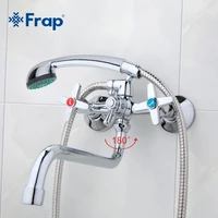 frap bathroom faucets long water outlet tube move 90 degrees faucet bathroom left and right hot and cold water f2220