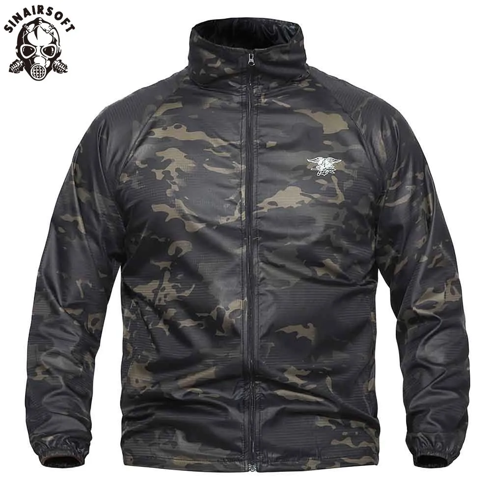 

Outdoor Sports Camping Tactical Military Men Skin Coat Uv Protection Shirt Sun Protection Clothes For Camping Jacket Breathable