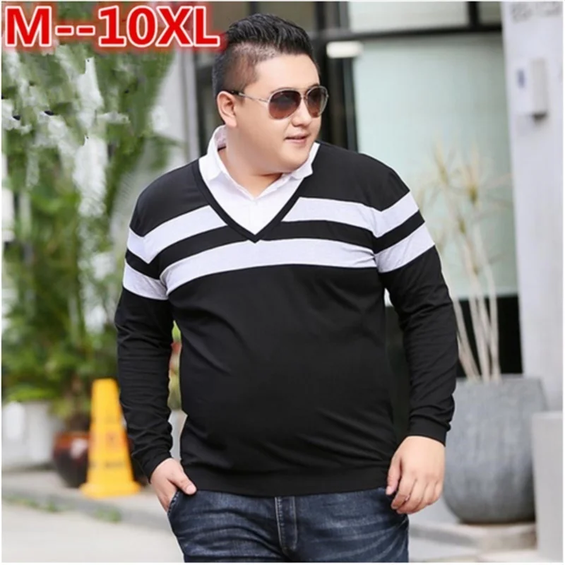 Большие размеры 10XL 8XL 6XL 5XL повседневная Хлопковая мужская рубашка поло плотная