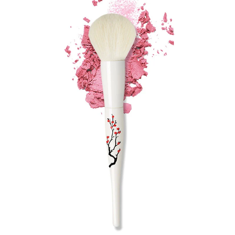 Горячие продажи сливы Узорные Кисти для нанесения макияжа пластиковая ручка
